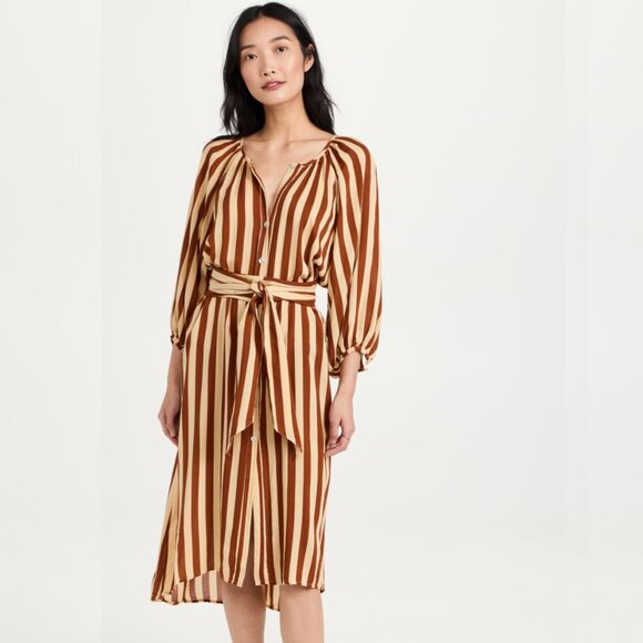 Stripe Midi Dress - Picture 2 of 5